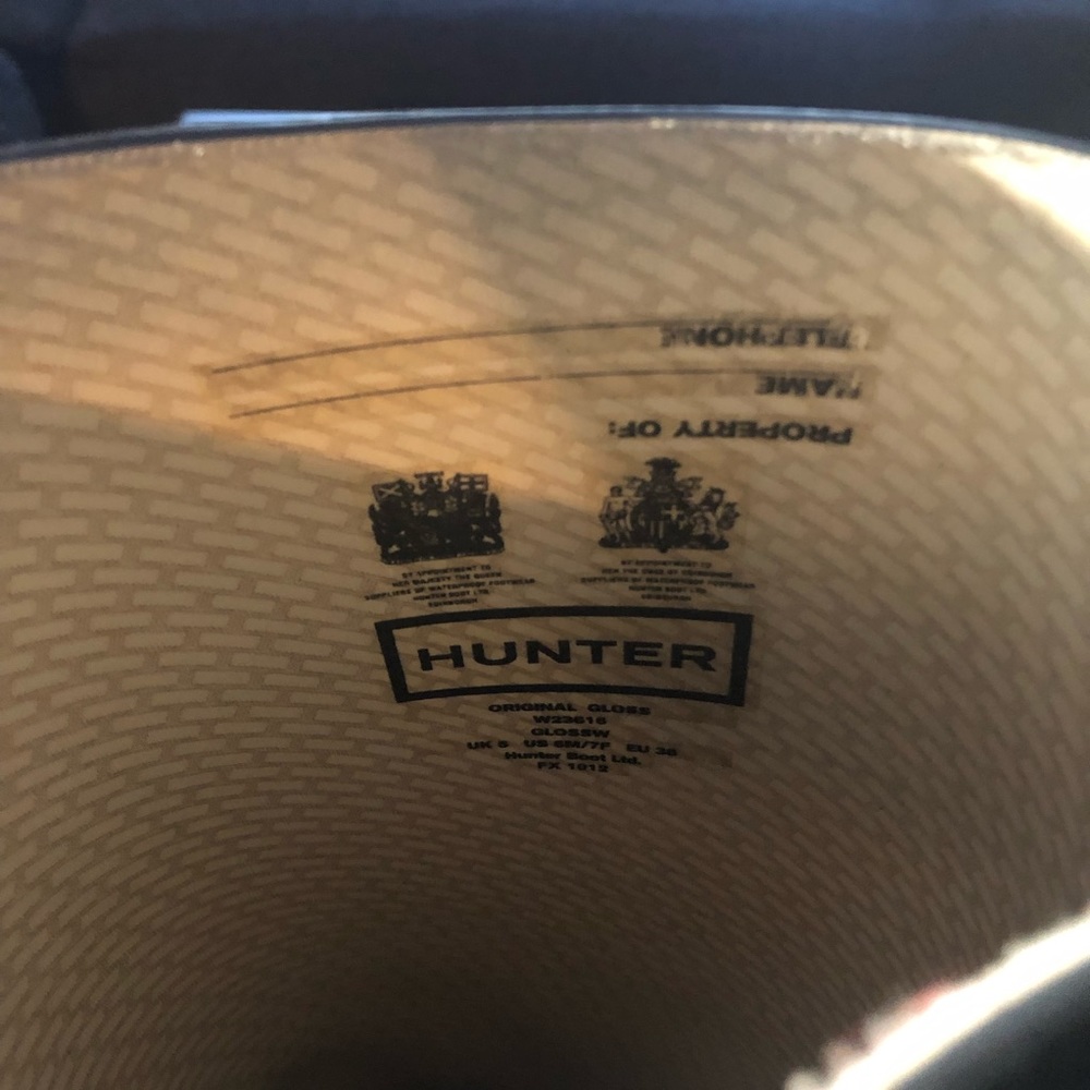 Hunter Boots with Two Pairs of Hunter Boot Socks - Picture 7 of 7